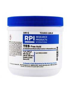 RPI Tes, Free Acid [2-Tris(Hydroxymethyl)-Methyl-2-Amino 1-EthanesuLfonic Acid], 100 Grams
