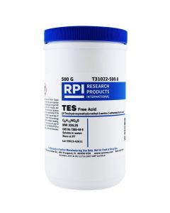 RPI Tes, Free Acid [2-Tris(Hydroxymethyl)-Methyl-2-Amino 1-EthanesuLfonic Acid], 500 Grams