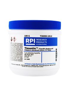 RPI Timentin [Ticarcillin Disodium Salt/Potassium ClavuLanate Mixture 15:1 Ratio], 100 Grams