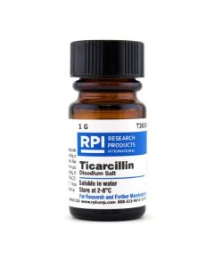 RPI Ticarcillin Disodium Salt, 1 Gram