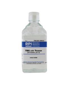 RPI Tbs With Tween, 20x, 7.4 Ph, Sterile Buffered, 1 Liter