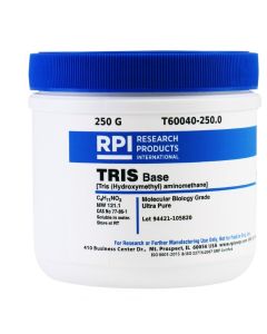 RPI Tris Base Ultra Pure [Tris (Hydroxymethyl) Aminomethane], 250 Grams