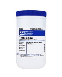 RPI Tris Base Ultra Pure [Tris (Hydroxymethyl) Aminomethane], 500 Grams