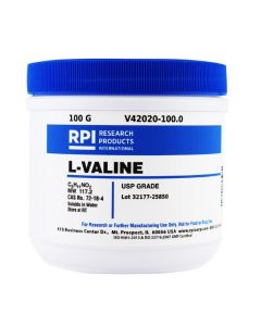 RPI L-Valine, Usp Grade, 100gm