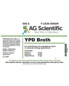 AG Scientific YPD Broth, 500 G