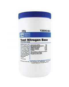 RPI Yeast Nitrogen Base Without Amino Acids, 500 Grams