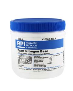 RPI Yeast Nitrogen Base Without Amino Acids And Ammonium SuLfate, 250 Grams