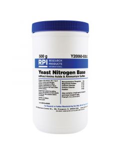 RPI Yeast Nitrogen Base Without Amino Acids And Ammonium SuLfate, 500 Grams