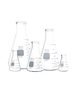 Corning PYREX Erlenmeyer Flask Set, Capacity: 50 mL, Pyrex Glass; S63267; 4980-PACK