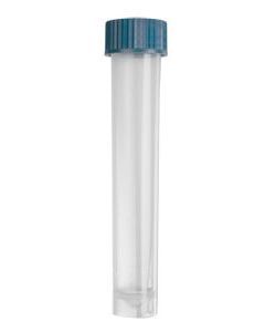 Corning Axygen 10 mL Self Standing Screw Cap Transport Tube with Blue Cap, Clear, Nonsterile, 1000 Tubes and Caps/Case