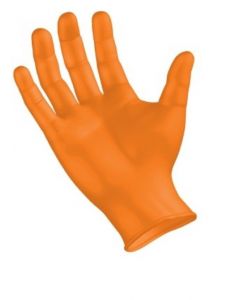 Sempermed Exam Glove, Nitrile, Powder-Free, Orange