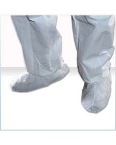AlphaPro Shoe Cover, White, Anti-Skid Sole, Serged Seam, Size XL