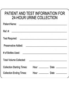 Simport Patient Identification Label, 1000/Cs