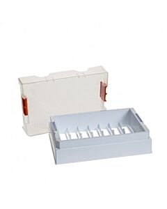 Simport Cryosette Storage Boxes 21 Places White, 10/Pk