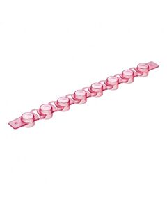 Simport Flat Cap Strip 8 For Reaction Strips Red, 125/Pk