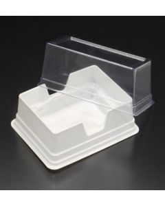 Simport Pcr Combi-Box White Base Clear Cover. Pvc, 5/Cs