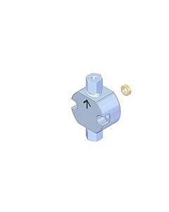 Teledyne Head Kit For 0.250 Inch O.D. Piston - Stainless Steel; Standard Seal (SS); Inlet 1/8 Inch O.D.; Outlet 1/16 Inch O.D.