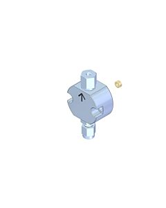 Teledyne Head Kit For 0.125 Inch O.D. Piston - Stainless Steel; Standard Seal (SS); Inlet 1/8 Inch O.D.; Outlet 1/16 Inch O.D.; Double Capsule Inlet