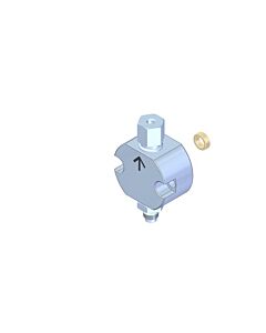 Teledyne Head Kit For 0.250 O.D. Piston - Stainless Steel; Organic Seal (FP); Inlet 1/8 Inch O.D.; Outlet 1/8 Inch O.D.; Double Capsules