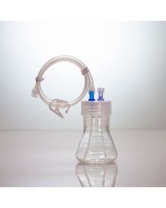 Thomson Instrument Company Optimum Growth 125ml Flask, W/ Dual Port Cap, Sterile | Cs30
