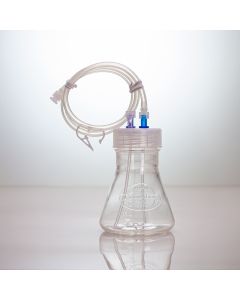Thomson Instrument Company Optimum Growth 250ml Flask, W/ Dual Port Cap, Sterile | Cs40