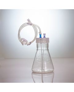 Thomson Instrument Company Optimum Growth 500ml Flask, W/ Dual Port Cap, Sterile | Cs15