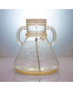 Thomson Instrument Company Multiported Optimum Growth 5l Flask, Sterile | For Aseptic Sampling & Transfers, Cs4