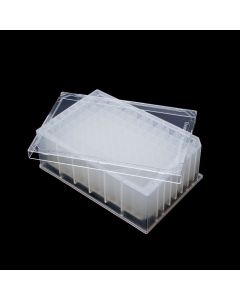 Thomson Instrument Company 96-Well Plate, 2ml, Square Well, Pyramid Bottom, Indiv. Wrapped W/ Lid, Sterile | Cs20