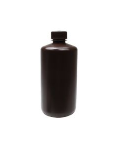 United Scientific UniStore Amber Reagent Bottles, Narrow Mouth, HDPE 500 mL