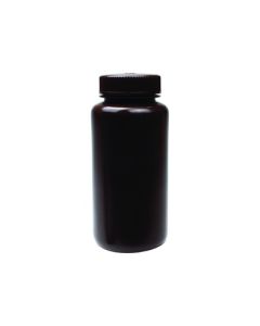 United Scientific UniStore Amber Reagent Bottles, Wide Mouth, HDPE 500 mL