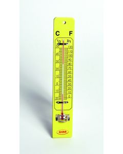 United Scientific Supply Wall Thermometer On Wooden