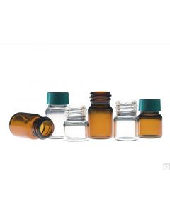 Qorpak 14.75 X 22mm 0.33 Dram (1.25ml) Amber Borosilicate Compound Vial w/13-425 Neck Finish