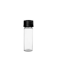 Waters Deactivated Clear Glass 15 x 45 mm Screw Neck Vial, with Cap and Preslit PTFE/Silicone Septa, 4 mL Volume, 100/pk