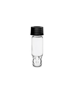 Waters LCGC Certified Clear Glass 15 x 45 mm Screw Neck Total Recovery Vial, with Cap and PTFE/Silicone Septum, 3 mL Volume, 100/pk