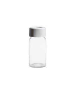 Waters Clear Glass Screw Neck Vial, with Cap and Preslit PTFE/Silicone Septum, 20 mL Volume, 100/pk