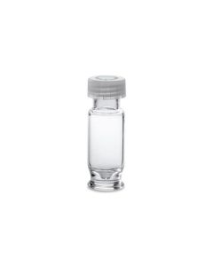 Waters LCGC Certified Clear Glass 12 x 32 mm Screw Neck Max Recovery Vial, with Polyethylene Septumless Cap, 2 mL Volume, 100/pk