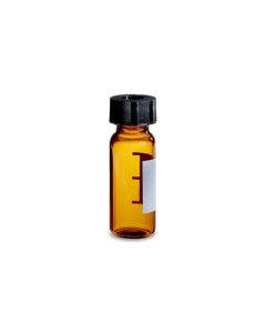 Waters TruView pH Control LCMS Certified Amber Glass, 12 x 32 mm, Screw Neck Vial, with Cap and preslit PTFE/Silicone Septum, 2 mL Volume, 100/pk