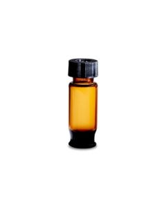 Waters TruView pH Control LCMS Certified Amber Glass, 12 x 32 mm, Screw Neck Vial, Max Recovery, with Cap and PTFE/Silicone Septum , 1.5 mL Volume, 100/pk