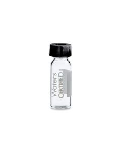 Waters TruView pH Control LCMS Certified Clear Glass, 12 x 32 mm, Screw Neck Vial, with Cap and preslit PTFE/Silicone Septum, 2 mL Volume, 100/pk