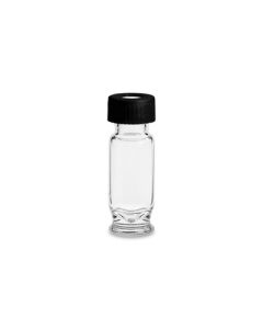 Waters TruView pH Control LCMS Certified Clear Glass, 12 x 32 mm, Screw Neck Vial, Max Recovery, with Cap and PTFE/Silicone Septum , 1.5 mL Volume, 100/pk