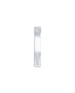 Waters Polypropylene 8 x 40 mm Snap Neck Total Recovery Vial with Polyethylene Septumless Cap, 700 µL Volume, 100/pk