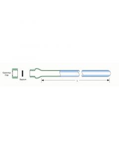 Wilmad Thin Wall Precision Nmr Sample Tube, Glass Tube, 7 In H, 5 Mm Od