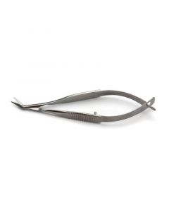 World Precision Instruments Scissors, Mcpherson-Vannas 9cm 0.5 Rnd Tips, 45 Angle, 8mm Bld
