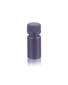 DWK WHEATON® Leak Resistant Bottle, 4mL, Amber, HDPE, 13-425