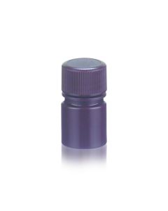 DWK WHEATON® Leak Resistant Bottle, 8mL, Amber, HDPE, 20-410