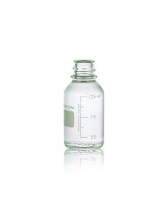 DWK WHEATON® Media / Lab Bottle, Without Cap, Clear, 125 mL