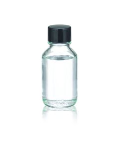 DWK WHEATON® Media / Lab Bottle, non graduated, with rubber lined Phenolic cap, clear, 125 mL