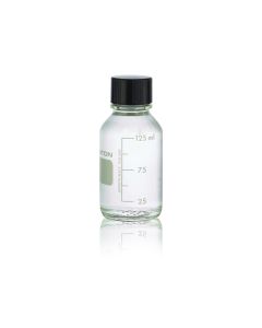 DWK WHEATON® Media / Lab Bottle, Polyethylene (LDPE) Lined Phenolic Cap, Amber, 125 mL