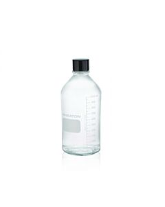 DWK WHEATON® Media / Lab Bottle, Polyethylene (LDPE) Lined Phenolic Cap, Amber, 1000 mL