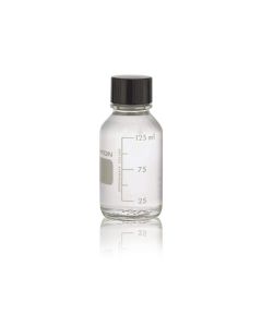 DWK WHEATON® Media / Lab Bottle, Rubber Lined Phenolic Cap, 125 mL